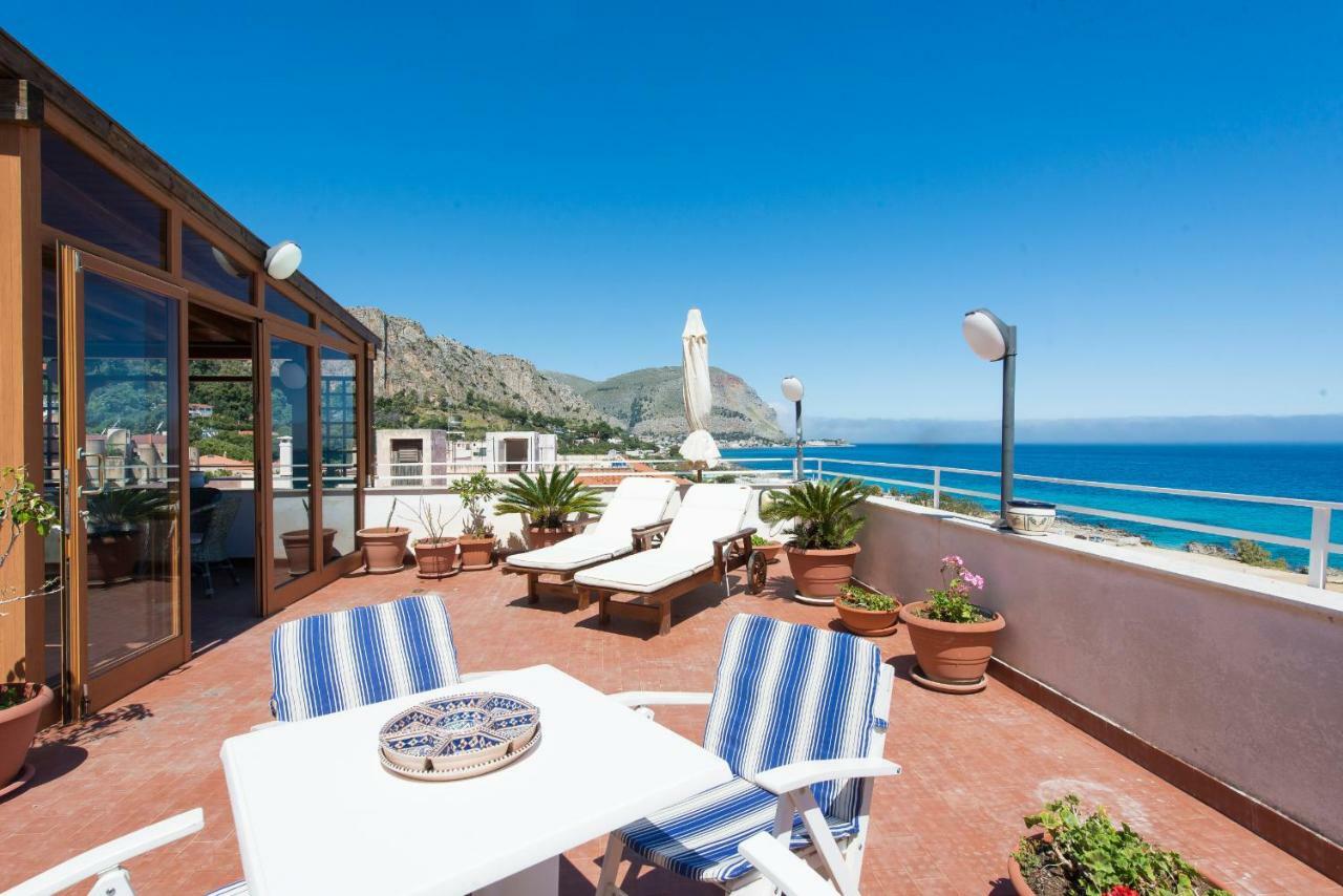 פלרמו Casa Con Terrazza Sul Mare All'Addaura מראה חיצוני תמונה